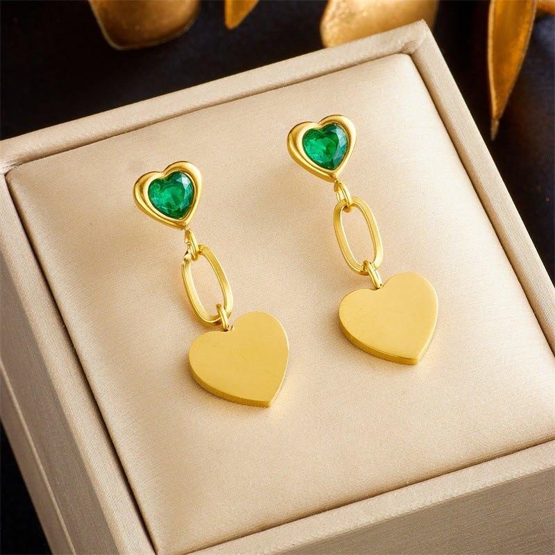 HEART LINK EARRING