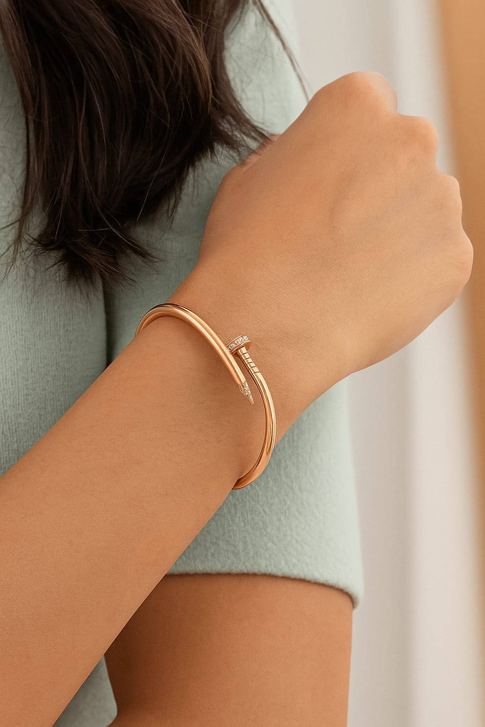 NAIL STUDDED DESIGN BRACELET