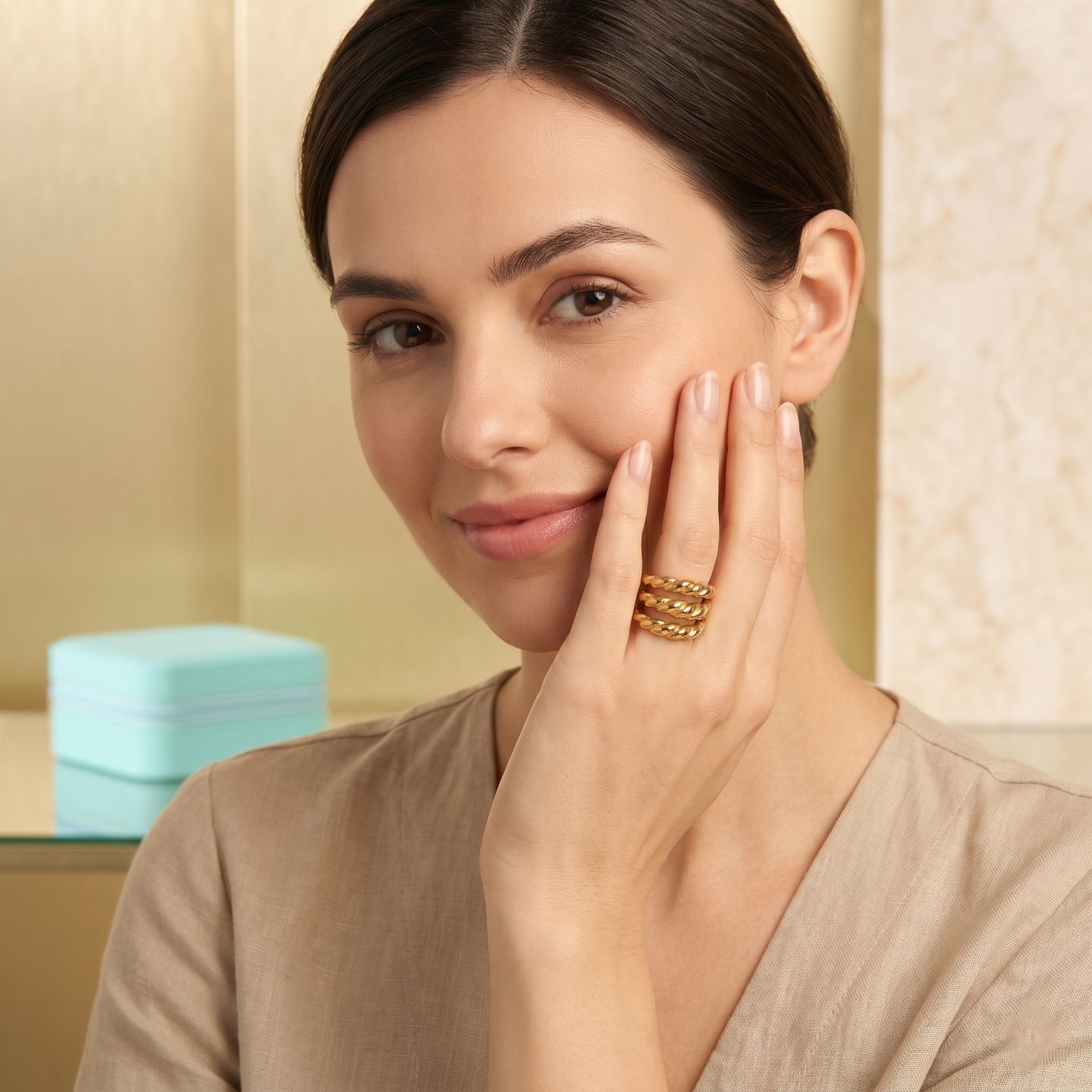 TRIPLE LINE RING