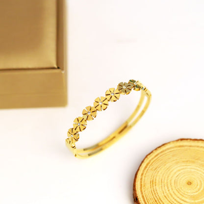 FLOWER STONE SOLID BRACELET
