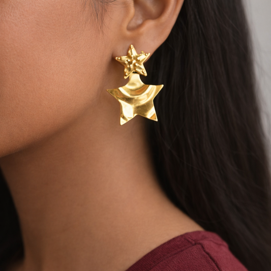 WAVY PATTERN STYLE EARRING