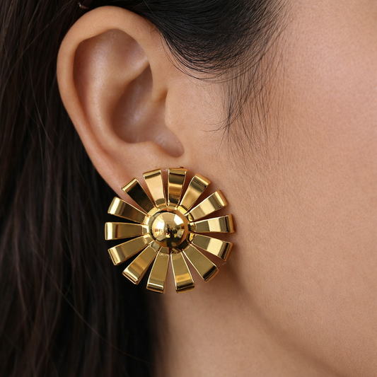 FLOWER PATTERN EARRING