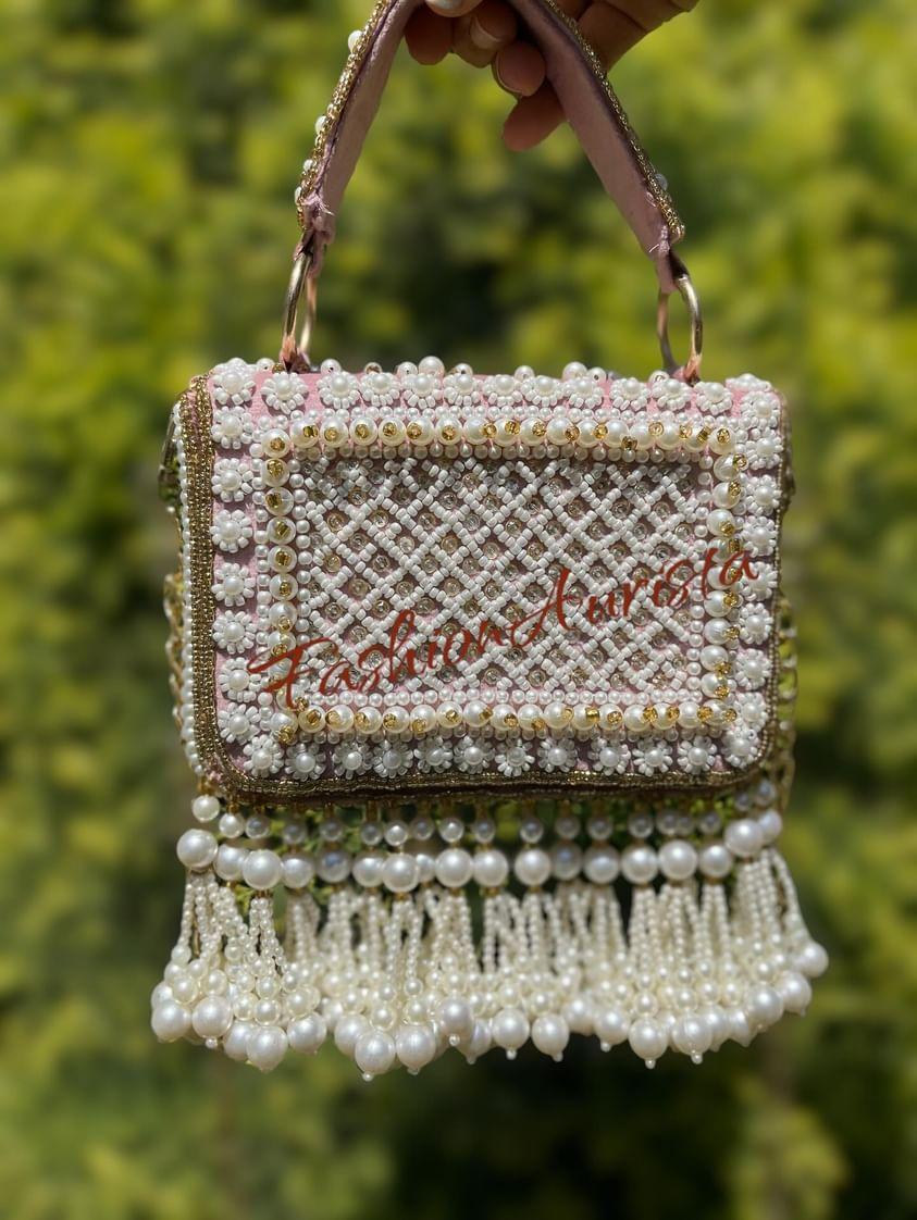 ETASHA PEARL FLAP BAG