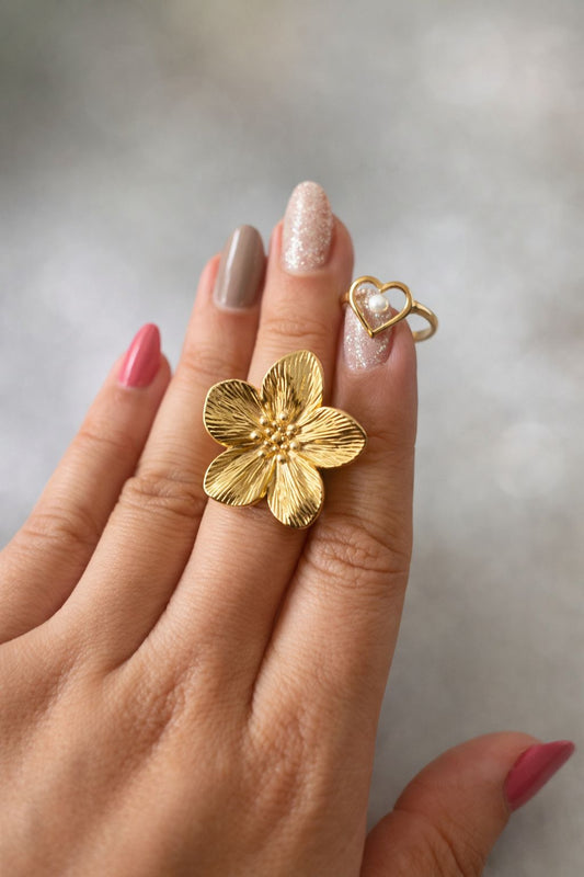 FLOWER PATTERN RING