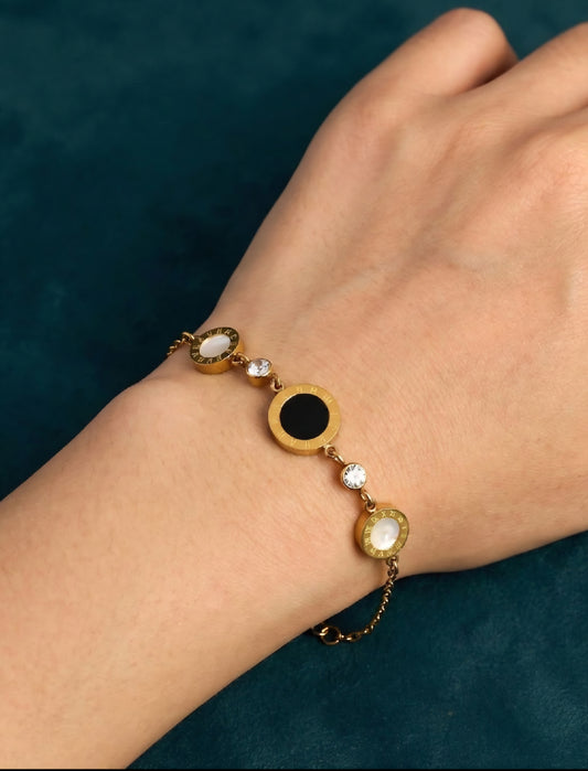 TRI CIRCLE CHAIN BRACELET