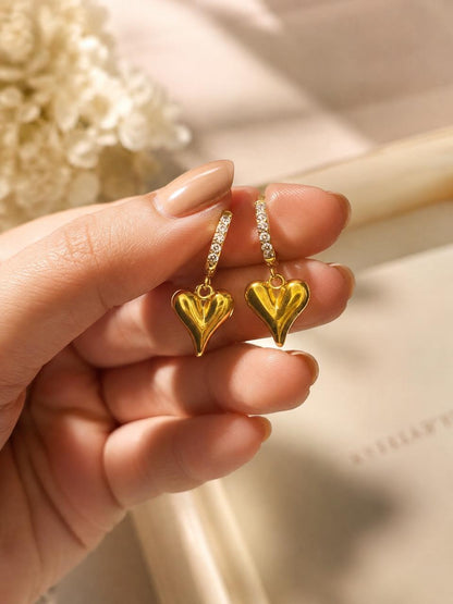 GOLDEN HEART HOOP