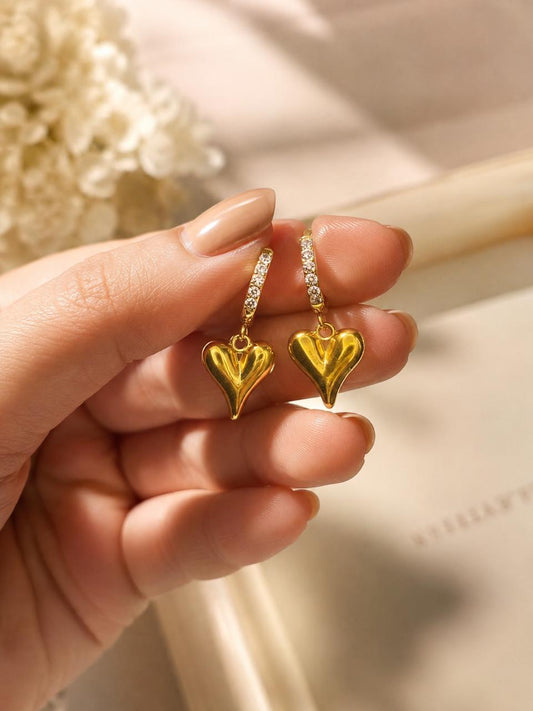 GOLDEN HEART HOOP