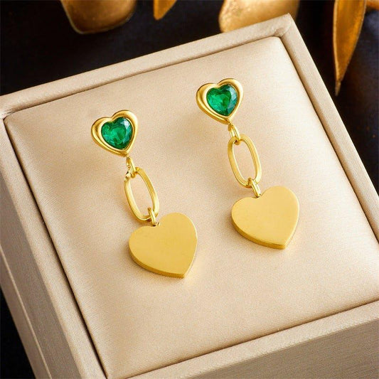 HEART LINK EARRING