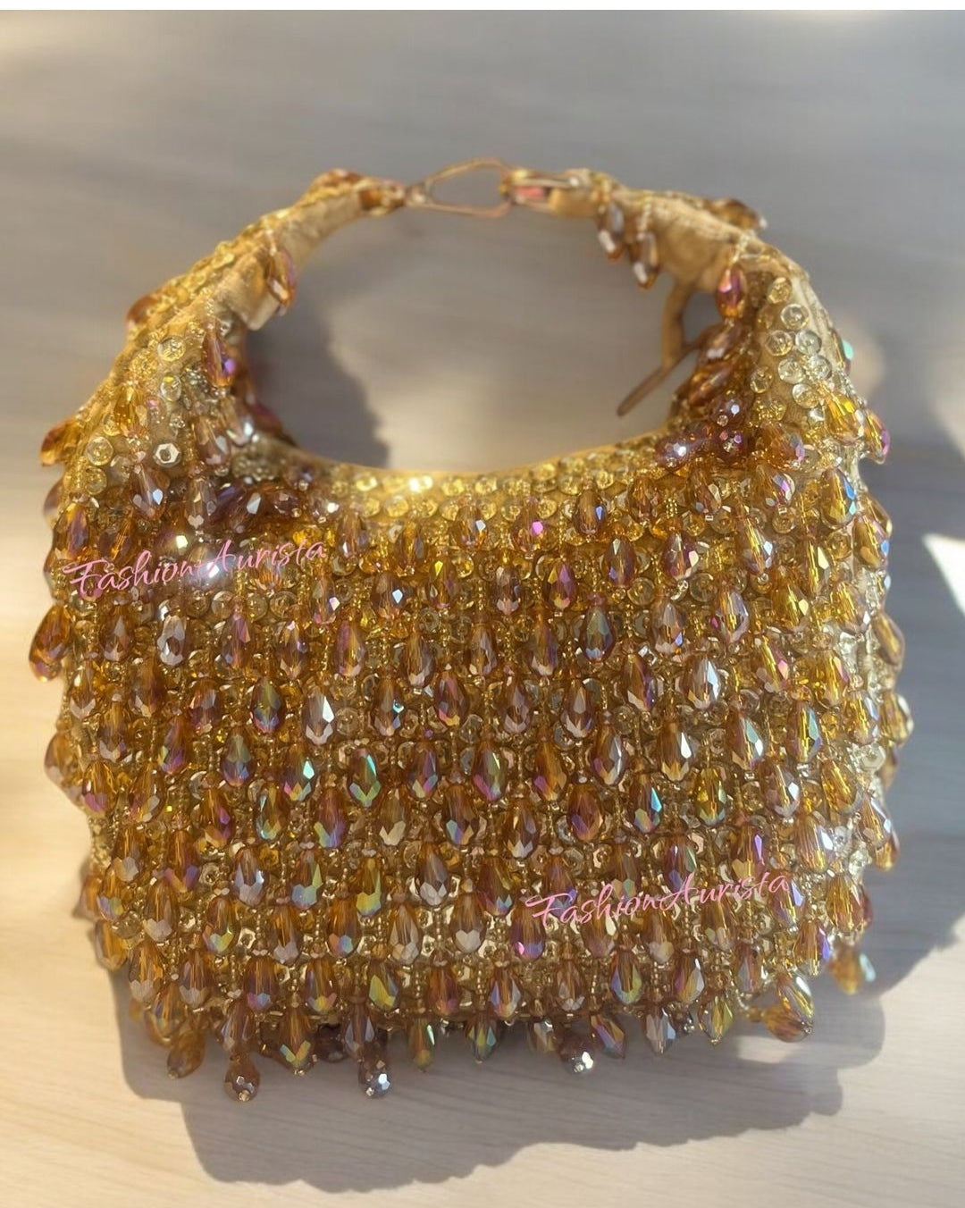 CRYSTAL DROPPING BATUA BAG