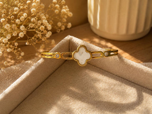 WHITE OPENABLE SMALL PATTERN KADA