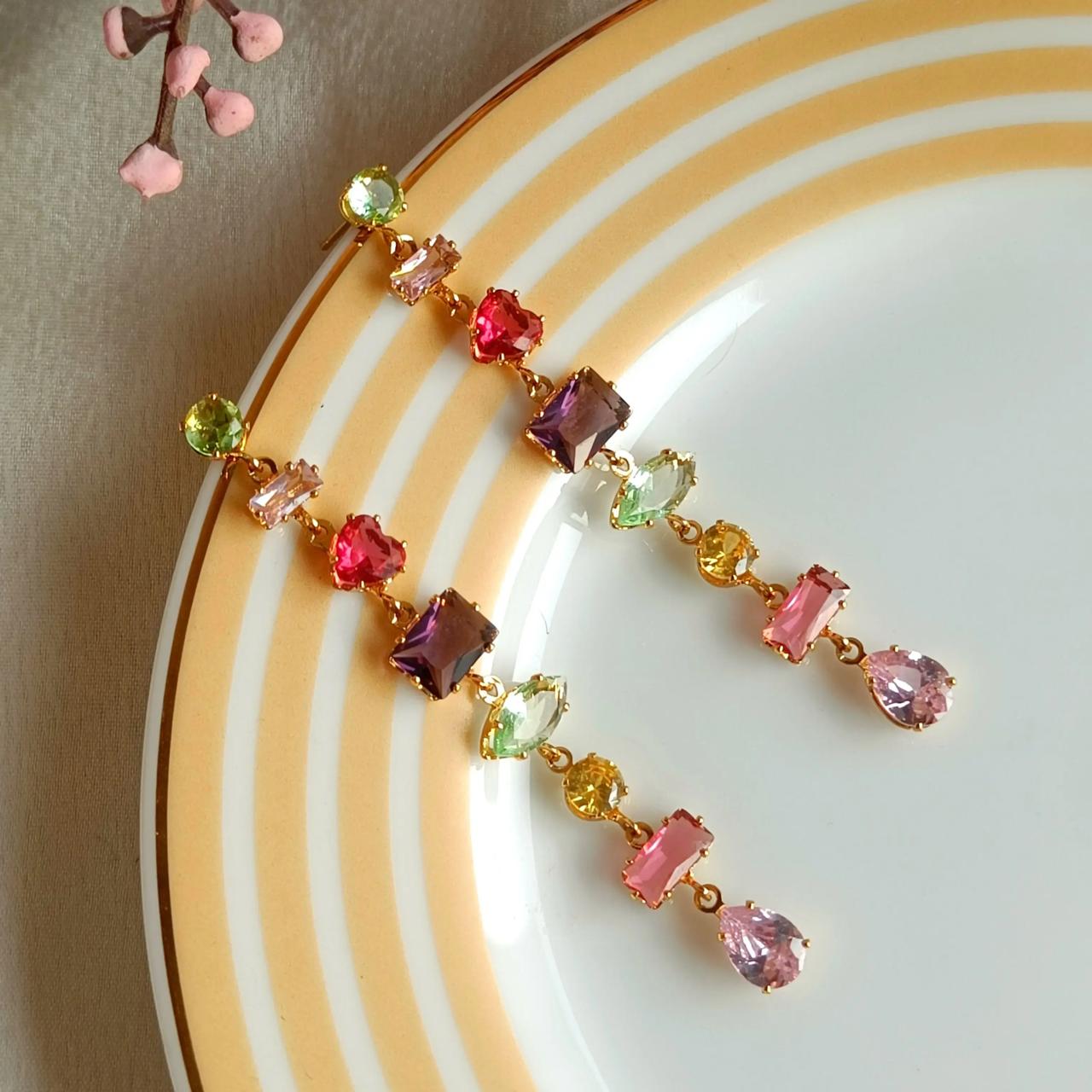 LONG CRYSTAL EARRINGS