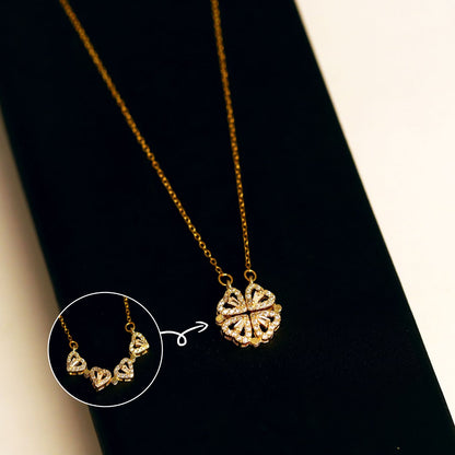 4 HEART NECKLACE