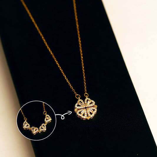 4 HEART NECKLACE