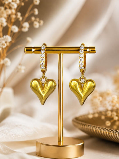 GOLDEN HEART HOOP