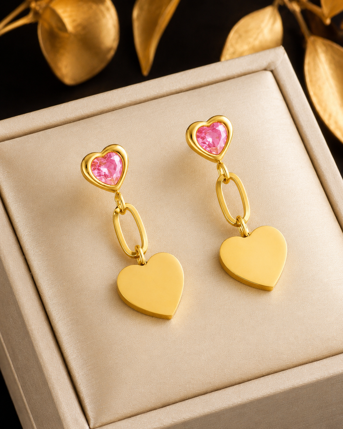 HEART LINK EARRING