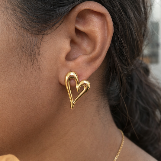 SHALLOW HEART EARRING