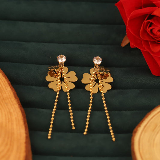 DUAL FLOWER EARRING