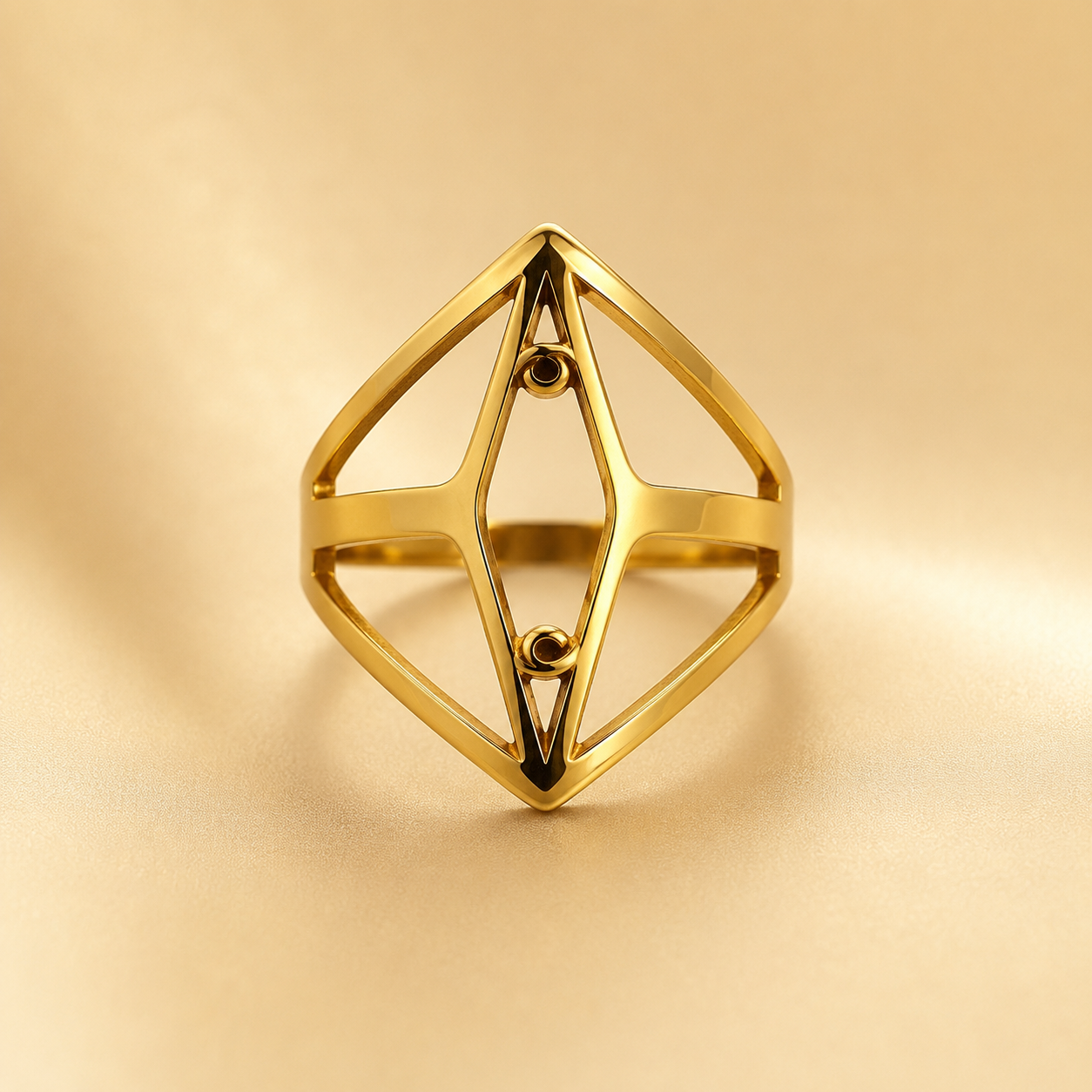 RHOMBUS SHAPED RING