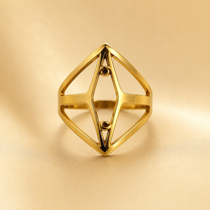 RHOMBUS SHAPED RING
