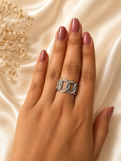 ADJUSTABLE RING SILVER