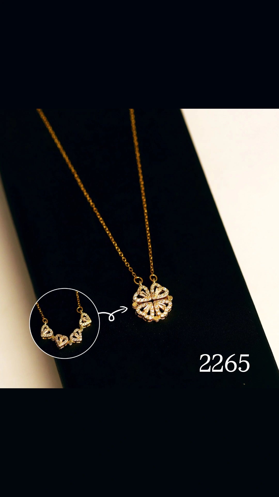 4 HEART NECKLACE