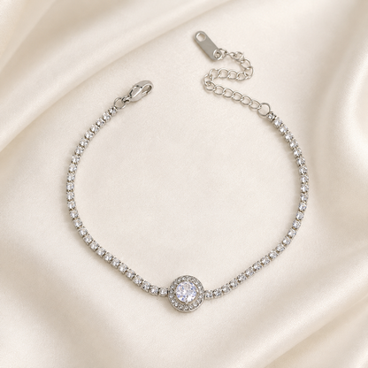 CIRCLE PATTERN TENNIS BRACELET