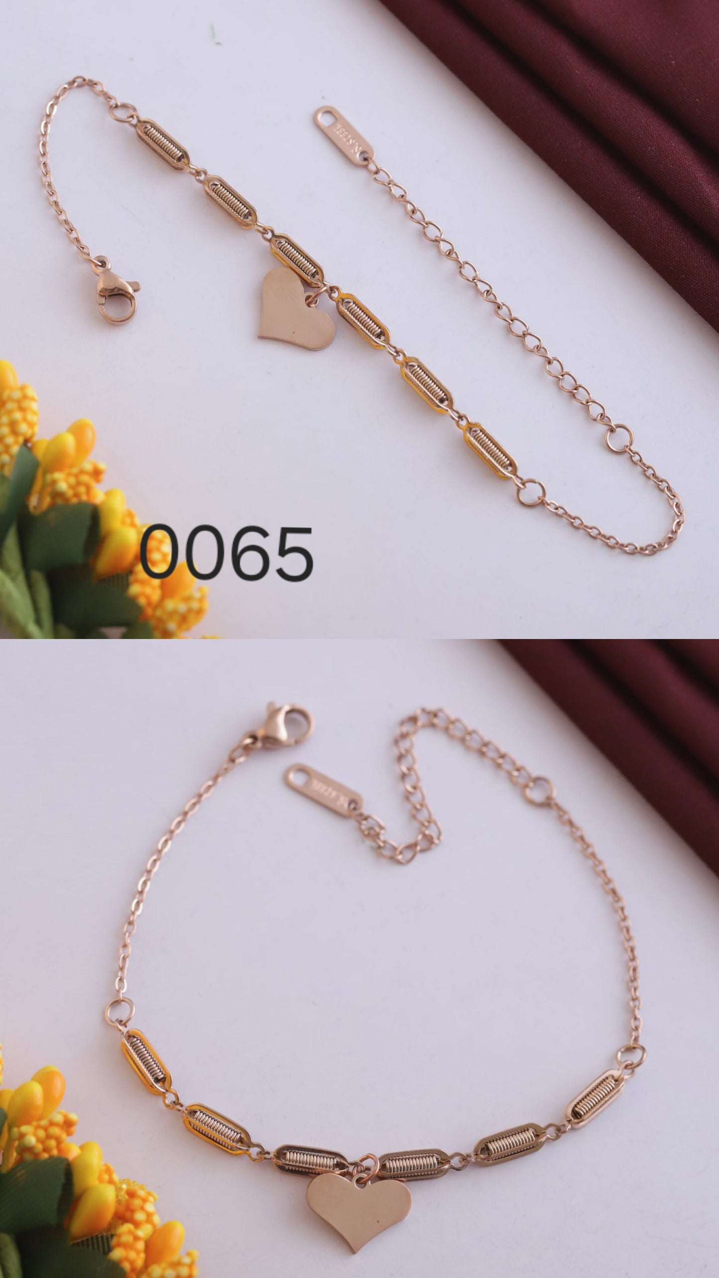HEART CHARM BRACELET