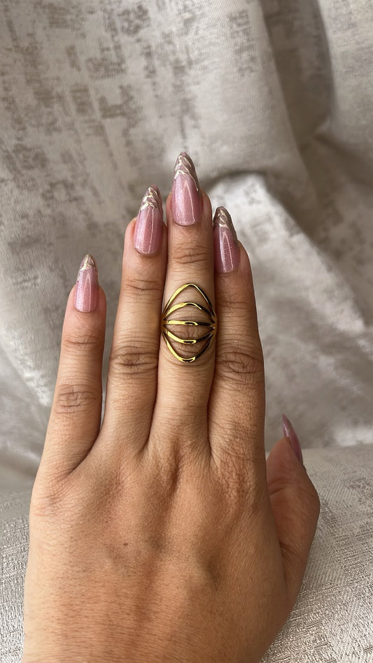 MULTI LAYERED EYE RING