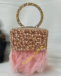 FEATHER CRYSTAL LONG FLAP