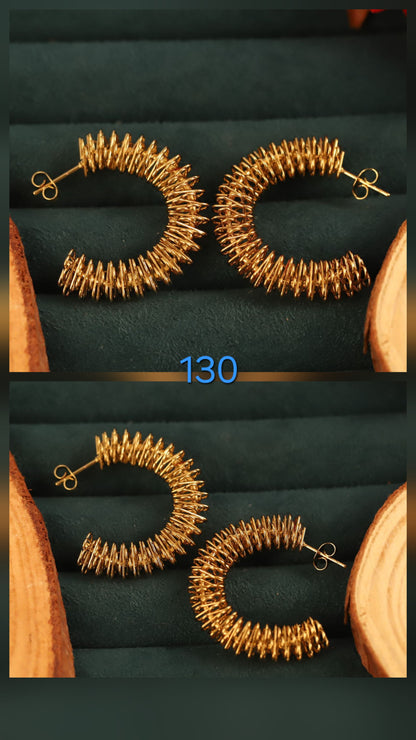 SPIRAL WIRED EARRINGS