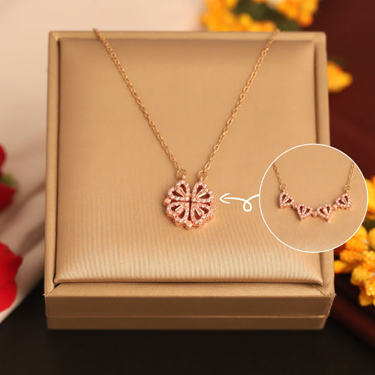 4 HEART NECKLACE