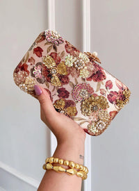 ELEGANT EMBROIDERY CLUTCH