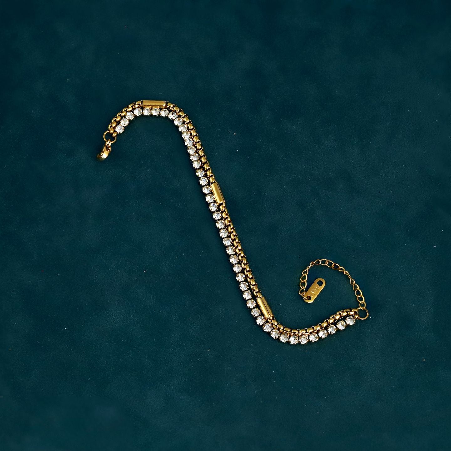 DOUBLE LAYERED TENNIS BRACELET