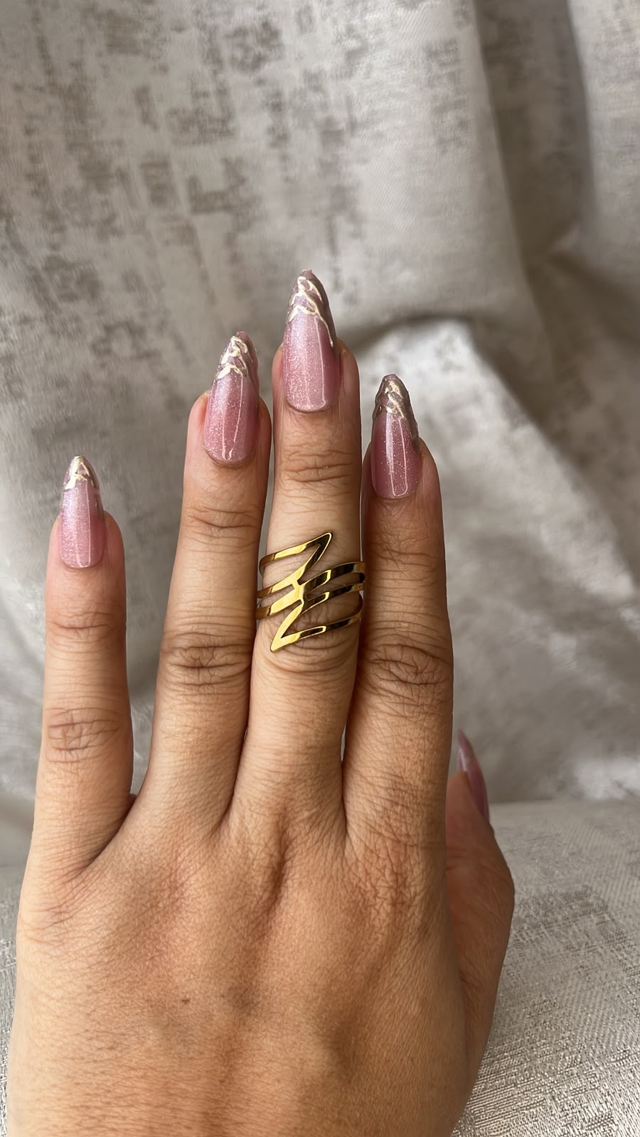 GEOMETRIC CUTWORK RING