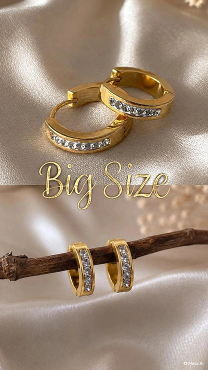 STUD CIRCLE HOOP