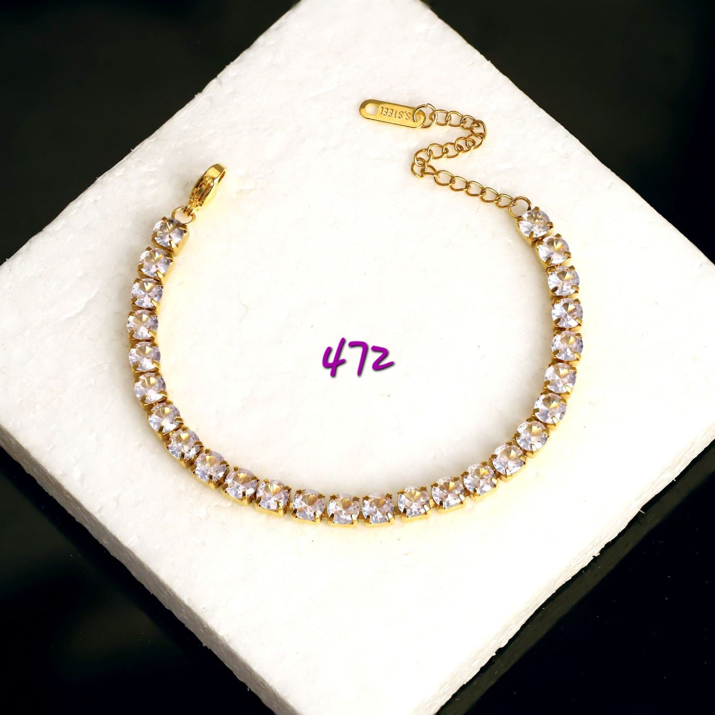 STUDDED TENNIS BRACELET