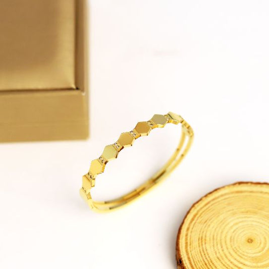 HEXAGONAL STUD BANGLE