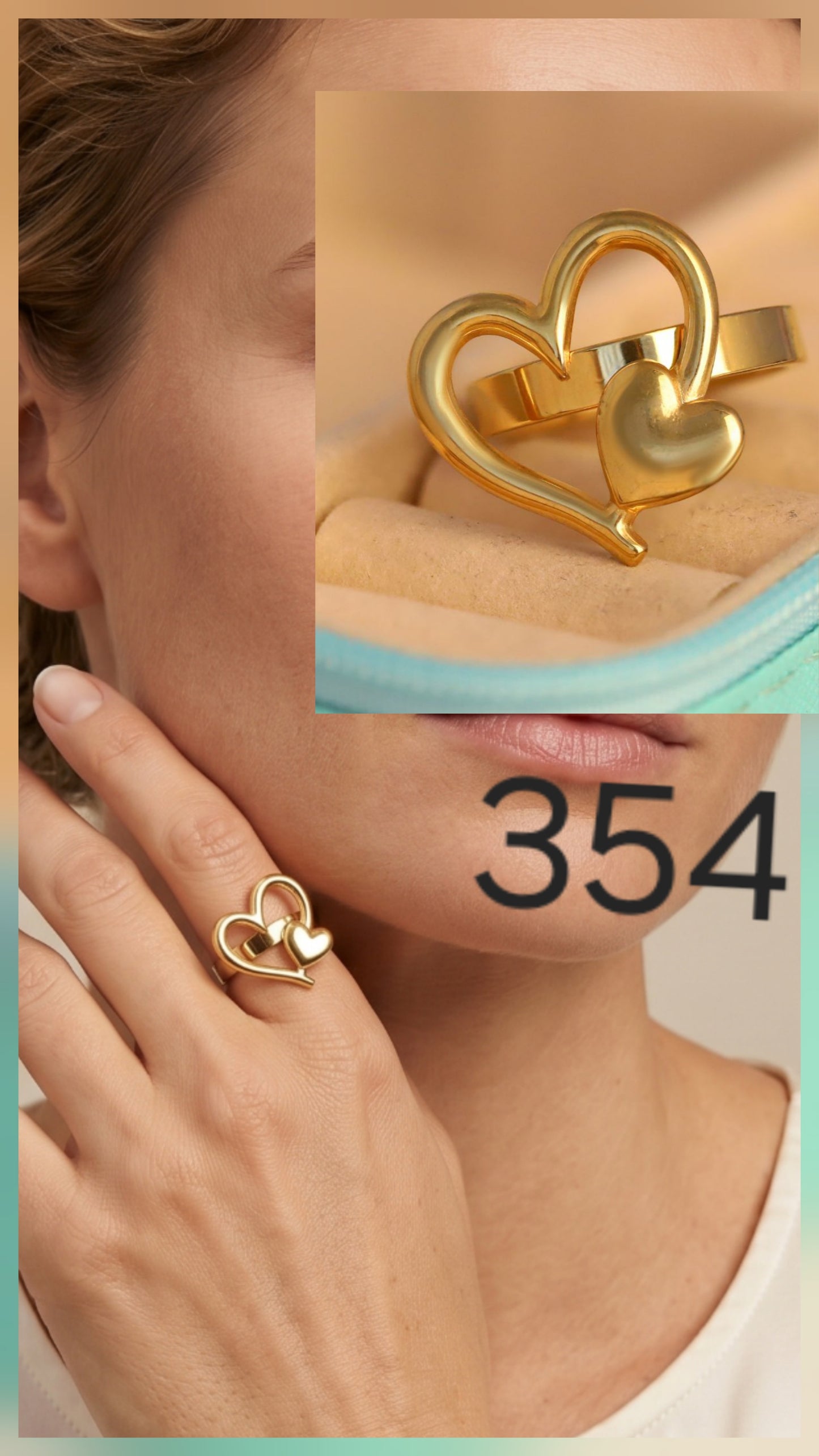 HEART DESIGN RING
