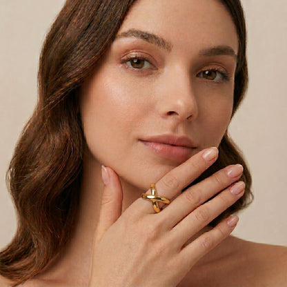 CROSS DESIGNER SHAPED RING