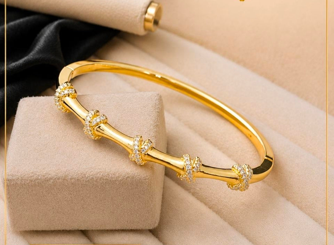CROSS STUD BAMBOO BRACELET