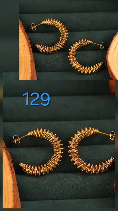 SPIRAL WIRED EARRINGS