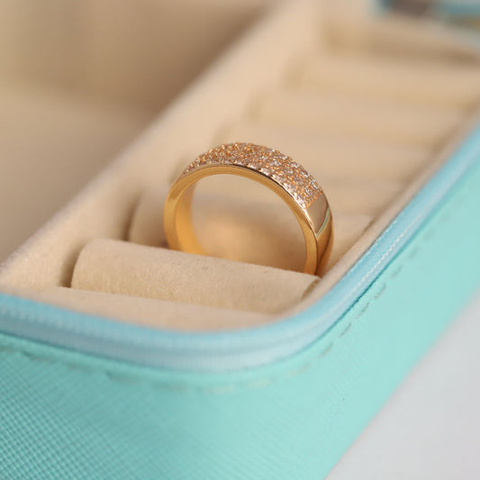 3 LINE STONE RING